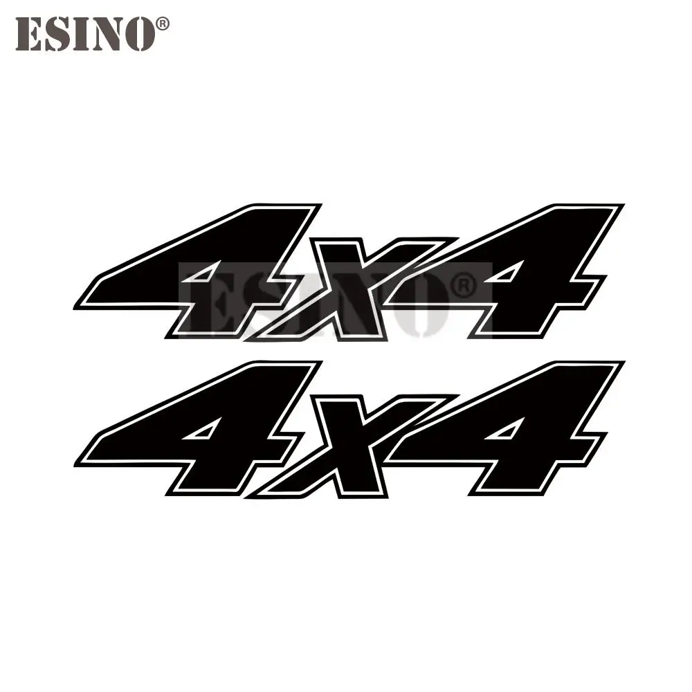 

2 x Car Styling Creative Classic 4 x 4 Offroad Style PVC 3D Carving Decal Waterproof Car Body Bumper Glass Sticker Pattern Vinyl