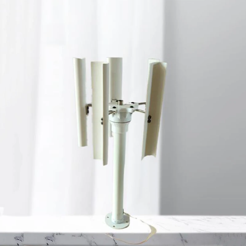 Gerador de Vento de Cinco Lâminas Vertical Modelo Trifásico Ímã Permanente sem Escova Gerador de Vento de Baixa Velocidade Portátil ao ar Livre Geradores de energia alternativa