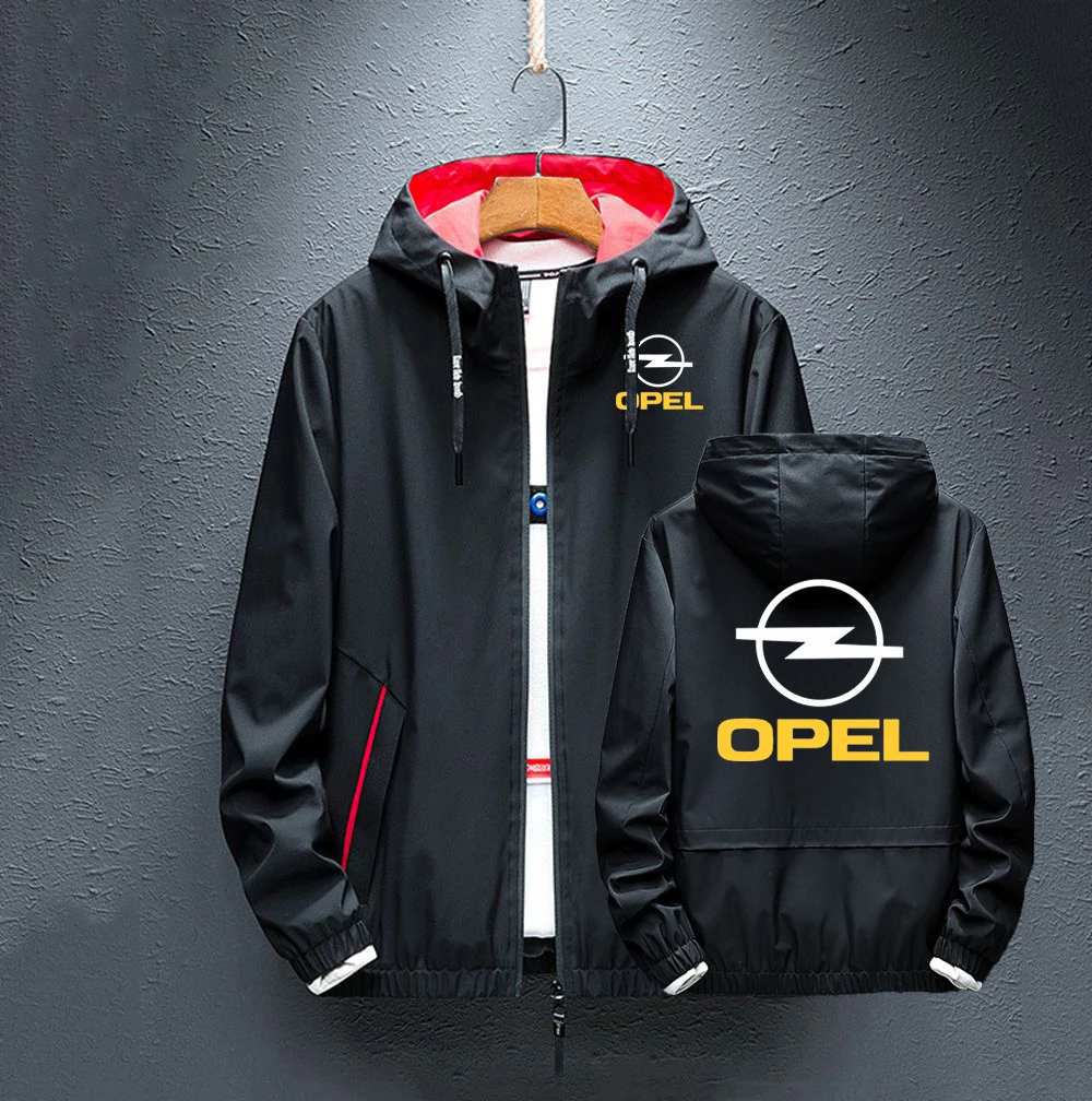 

NEW OPEL Leisure Classic Hoodies Splice Rainproof Fashion Jacket Comfortable Zipper Man Coats Autumn Tops