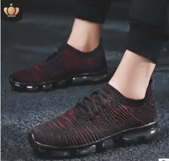 Мужская спортивная обувь новая весенняя повседневная плетеная сетчатая дышащая