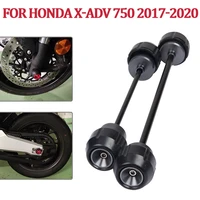 motorcycle front rear axle fork crash sliders wheel falling protection for honda x adv 750 adv750 xadv xadv750 2017 2020 parts