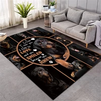 rottweiler 3d printed play mat board game mat map large carpet for living room cartoon rugs maze