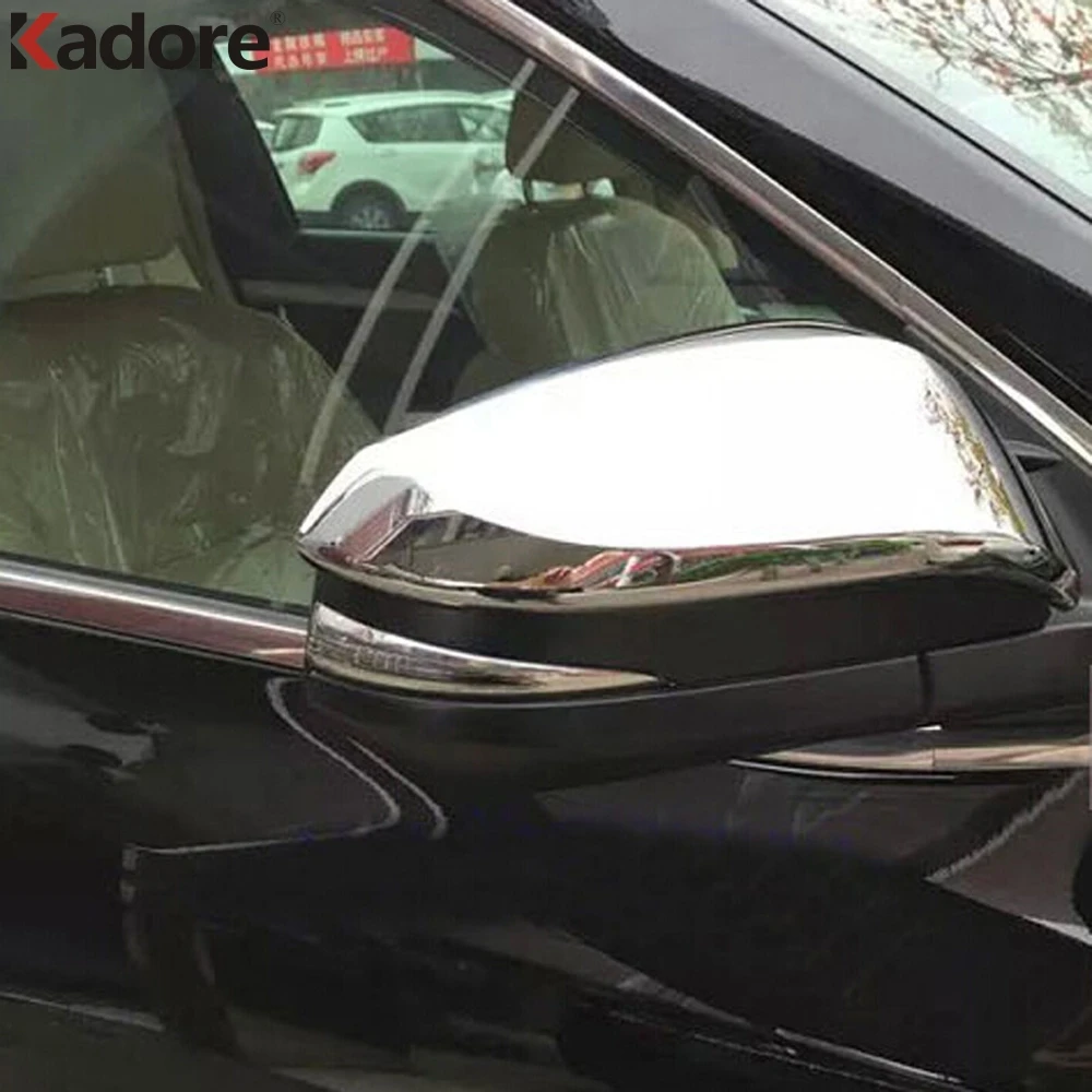 Для Toyota Highlander хромированная крышка зеркала заднего вида отделка автомобиля внешняя задняя рамки для зеркал аксессуары