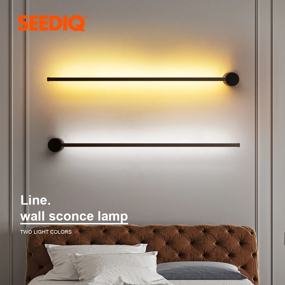 Led Indoor Wall Lamp Touch Switch Wall Sconce Lighting Fixture Bedroom Living Room Sofa Background Decor Wall Light For Home