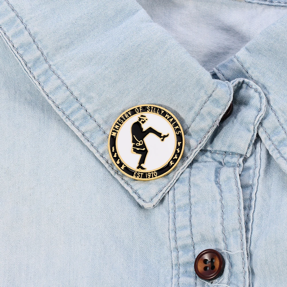 Monty Python Ministry of Silly Walks эмалированная булавка EST 1970 брошь как далеко вы можете пойти