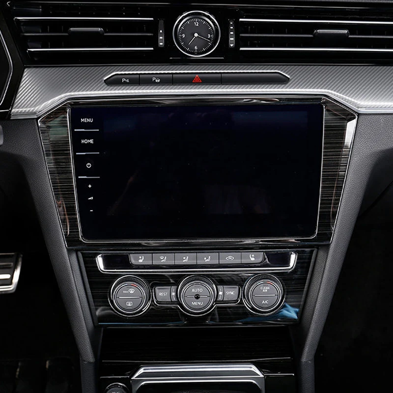 For VW Volkswagen Passat B8 / Arteon Wagon 2017-2020 Stainless 9.25“ GPS Screen Navigation Frame Trim Sticker Car styling | Автомобили и