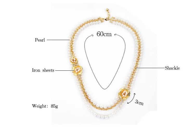 По европейскому стандарту элегантные легированные цветы нитка звено цепи