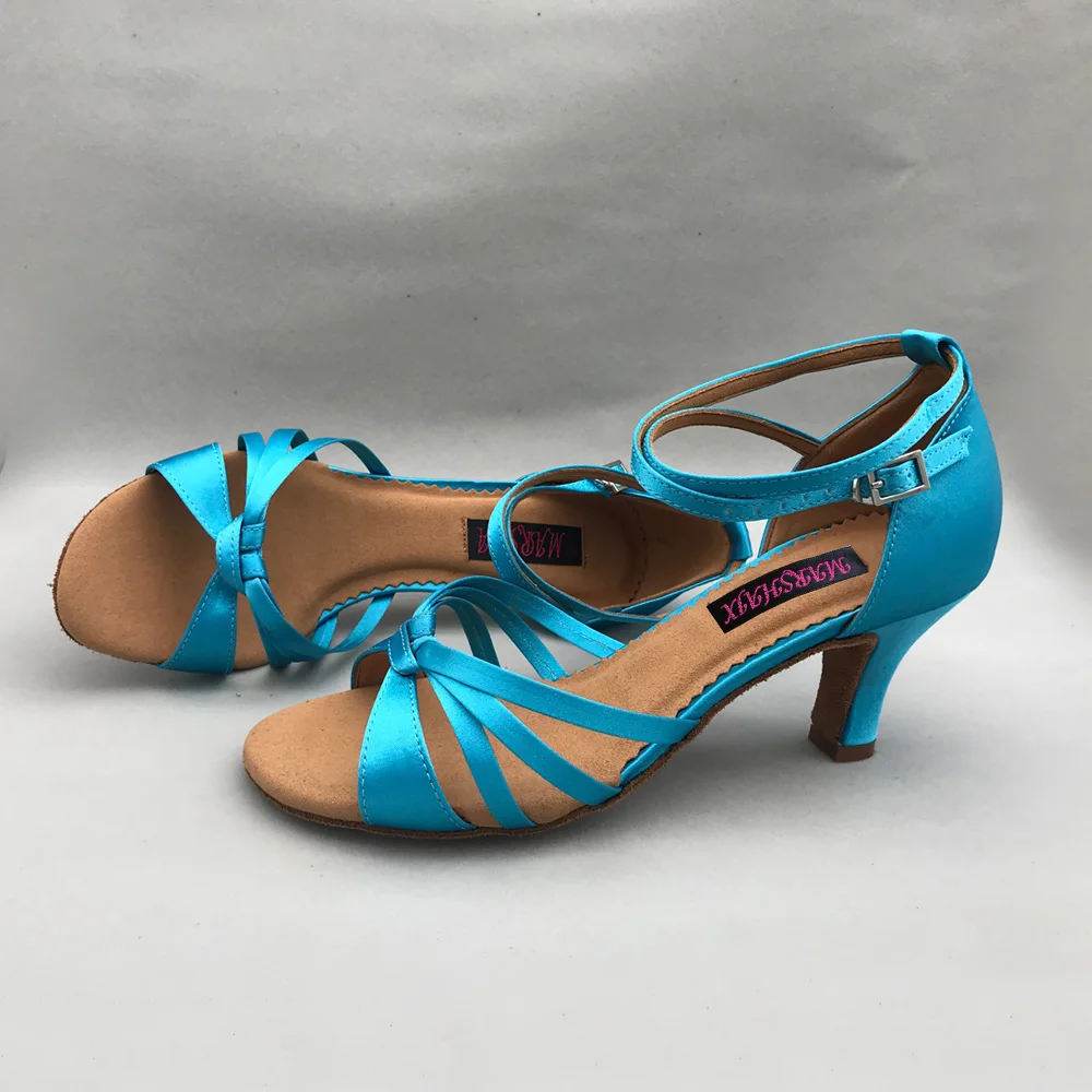 На низком каблуке Туфли для латинских танцев для женщин Латинской сальсы обувь Туфли pratice удобная обувь MS6279SB, на высоком каблуке, в наличии 10... от AliExpress RU&CIS NEW