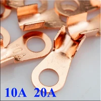 red copper lug national standard wire nose copper connector wire lug ot 10a filtering terminal ot 20a