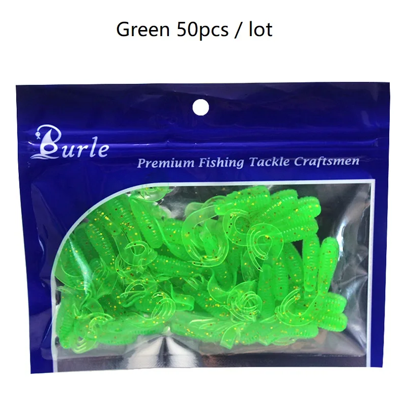10 50 шт./лот Мягкая приманка с хвостом эльфа тройные рыболовные приманки 4 см/0 7 г