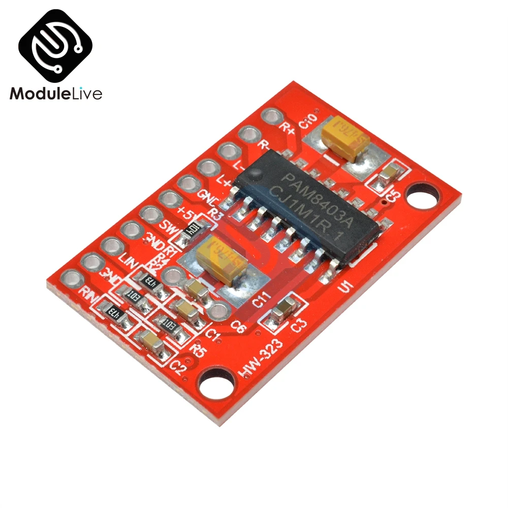 PAM8403 Mini Digital Power 3 Вт * 2 Мини цифровой усилитель мощности плата звукового усилителя