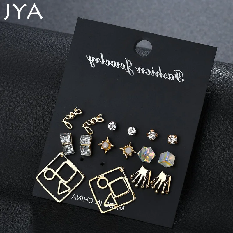 Набор модных серег Cpop 8 пар бесплатная доставка | Украшения и аксессуары