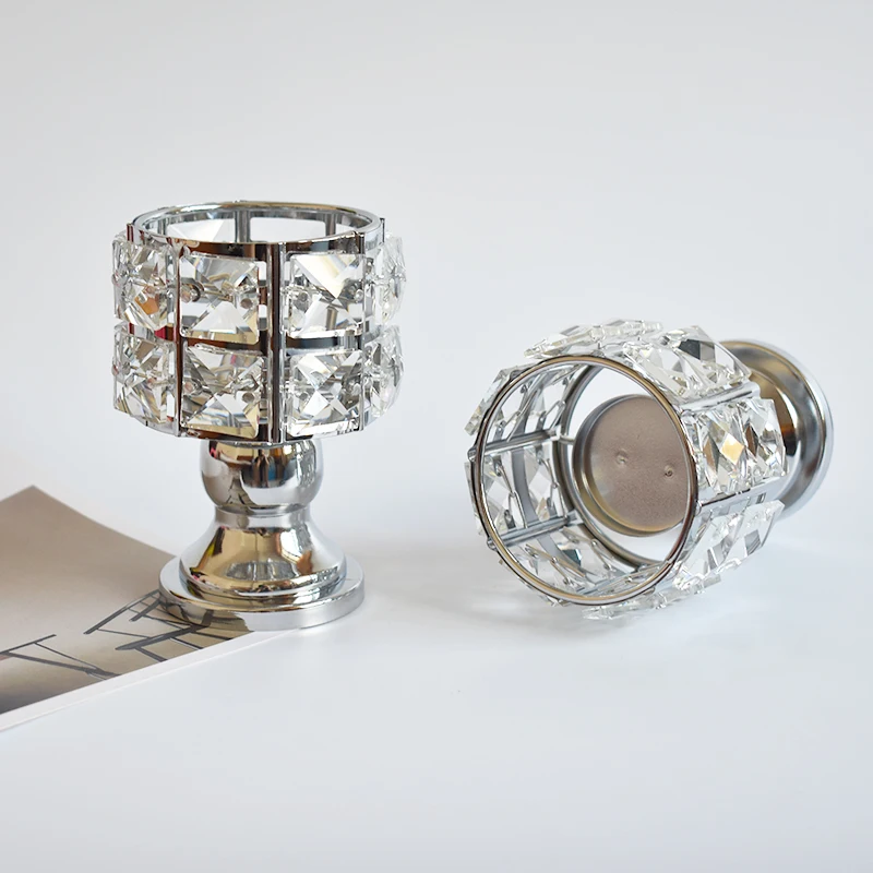 Маленький чайный светильник с арахисом и кристаллами подсвечник вечерние