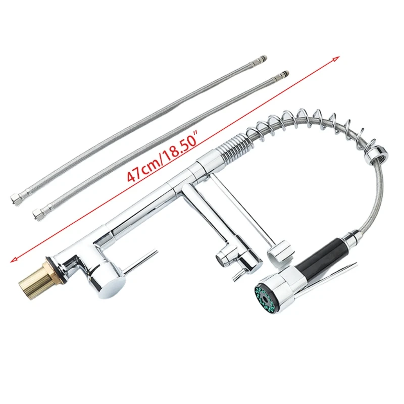 

2021 New Cold And Hot Mixed Water Multifunctional Spring Pull Kitchen Faucet