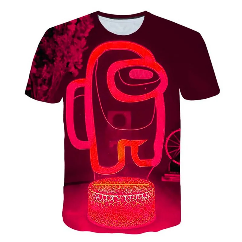 

Cartoon Among Us Boys Girls Children Among Us Kids Impostor 3D Print T Shirt Short Sleeves Summer Clothing Among Us Print Tees