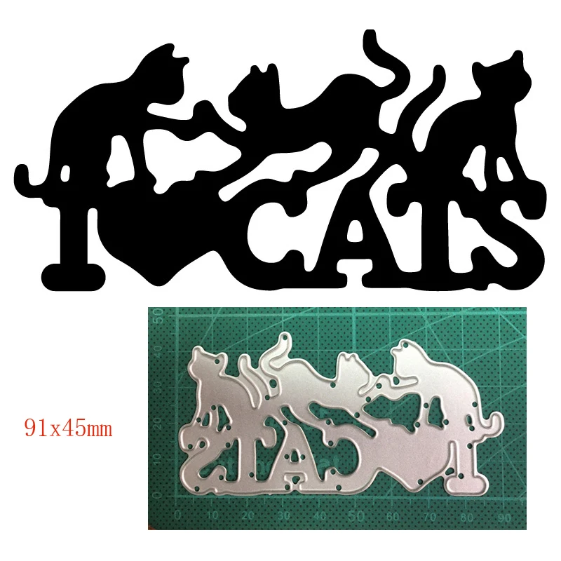 

Animals Cats Cutting dies New 2021 Metal Cutting Dies For Scrapbooking and Card Making Decorative Embossing Die Cut Craft dies