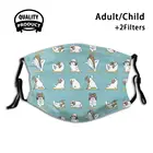 Shih Tzu Yoga многоразовая маска для рта с фильтром крутые смешные маски Shih Tzu Йога Фитнес тренировки