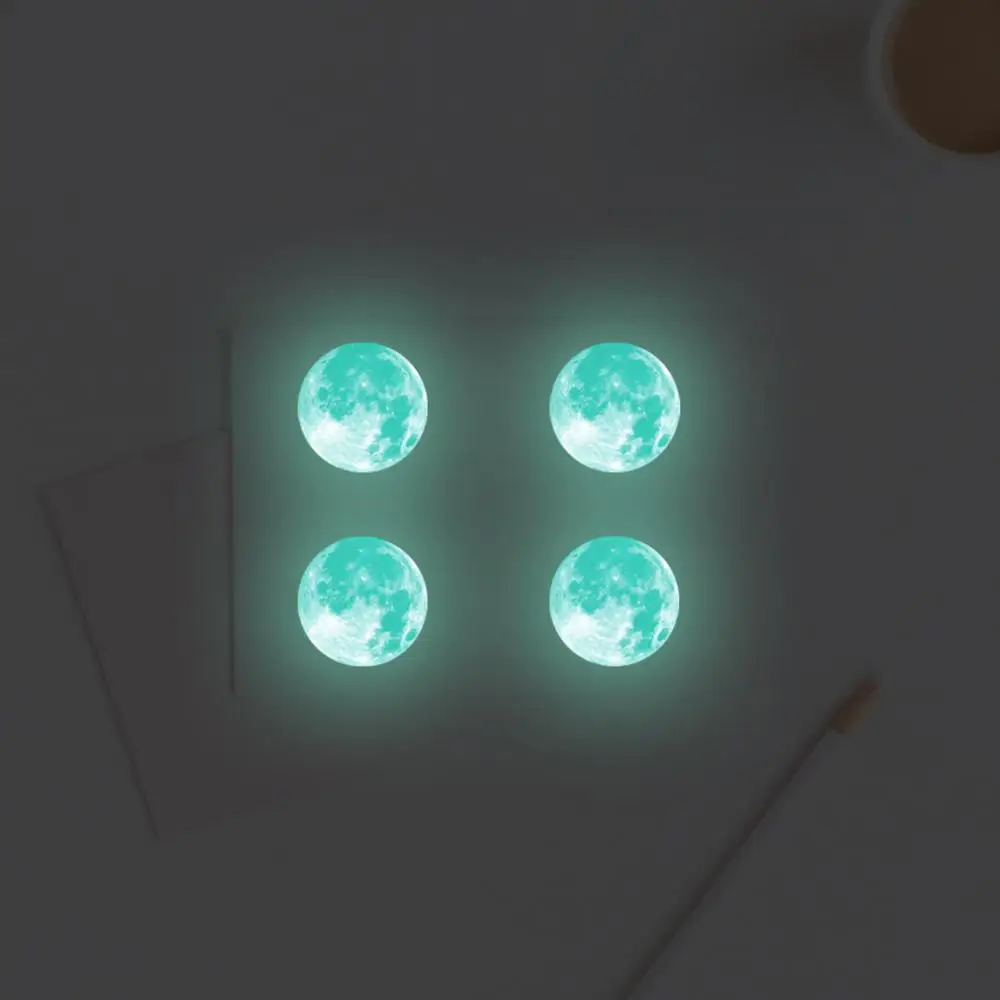 Светящаяся Луна Наклейка на стену DIY 3D Наклейка на стену s для детской комнаты спальня светится в темноте наклейка на стену домашний Декор Гостиная