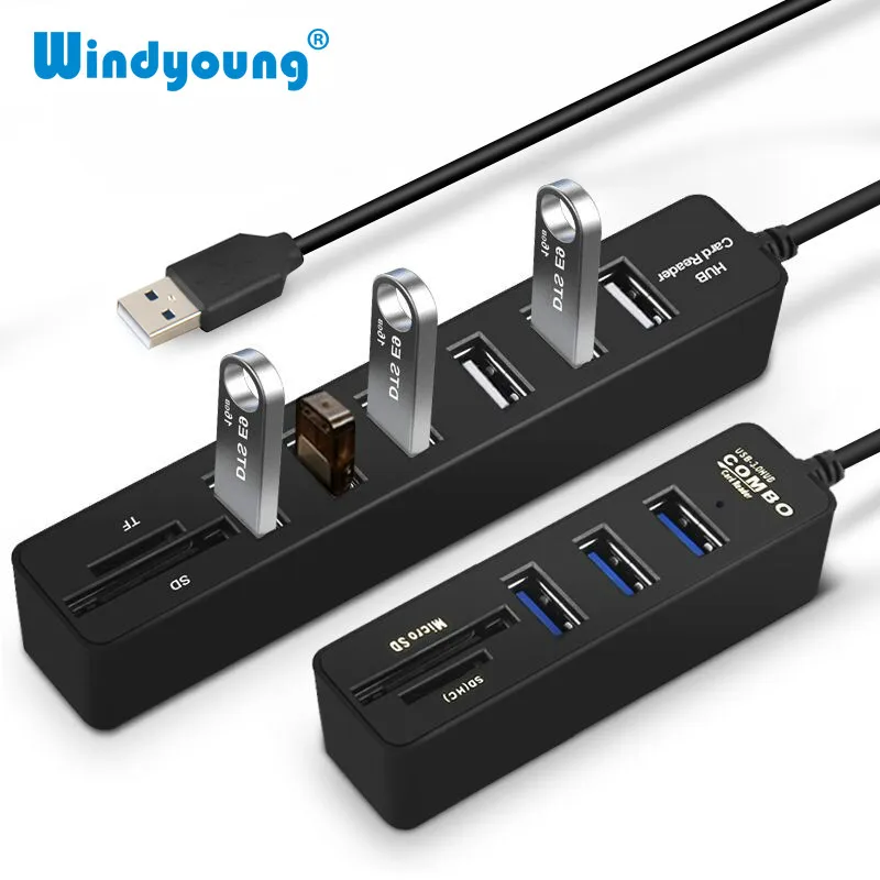 Usb хаб 3 0 Мульти USB концентратор Высокоскоростной разветвитель 3/6 портов Hab
