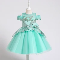 new kids dress for girls wedding tulle prom dresses lace flower girl elegant princess party dress children evening gown