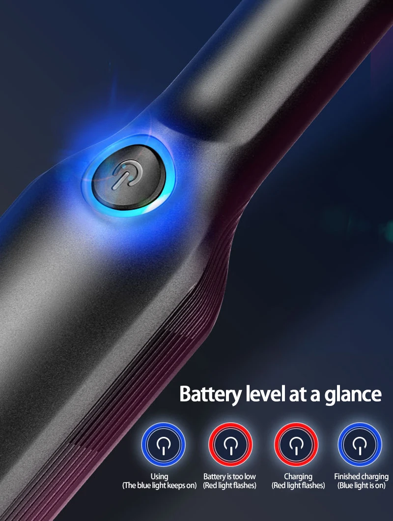 

Handheld Wireless Vacuum Powerful Cyclone Suction Rechargeable Car Vacuum Cleaner 6650 Wet/Dry Auto For Car Home Pet Hair