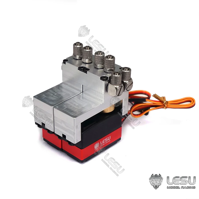 Bestellen LESU 2CH Richtungs Ventil Servo Für 1/14 RC Hydraulische Bagger Dumper Lkw Loader TAMIYA DIY Modell Auto