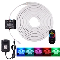 dc12v flexible rgb neon light with rf 30a controller touch remote neon sign waterproof neon tube led strip light 1 10m for decor