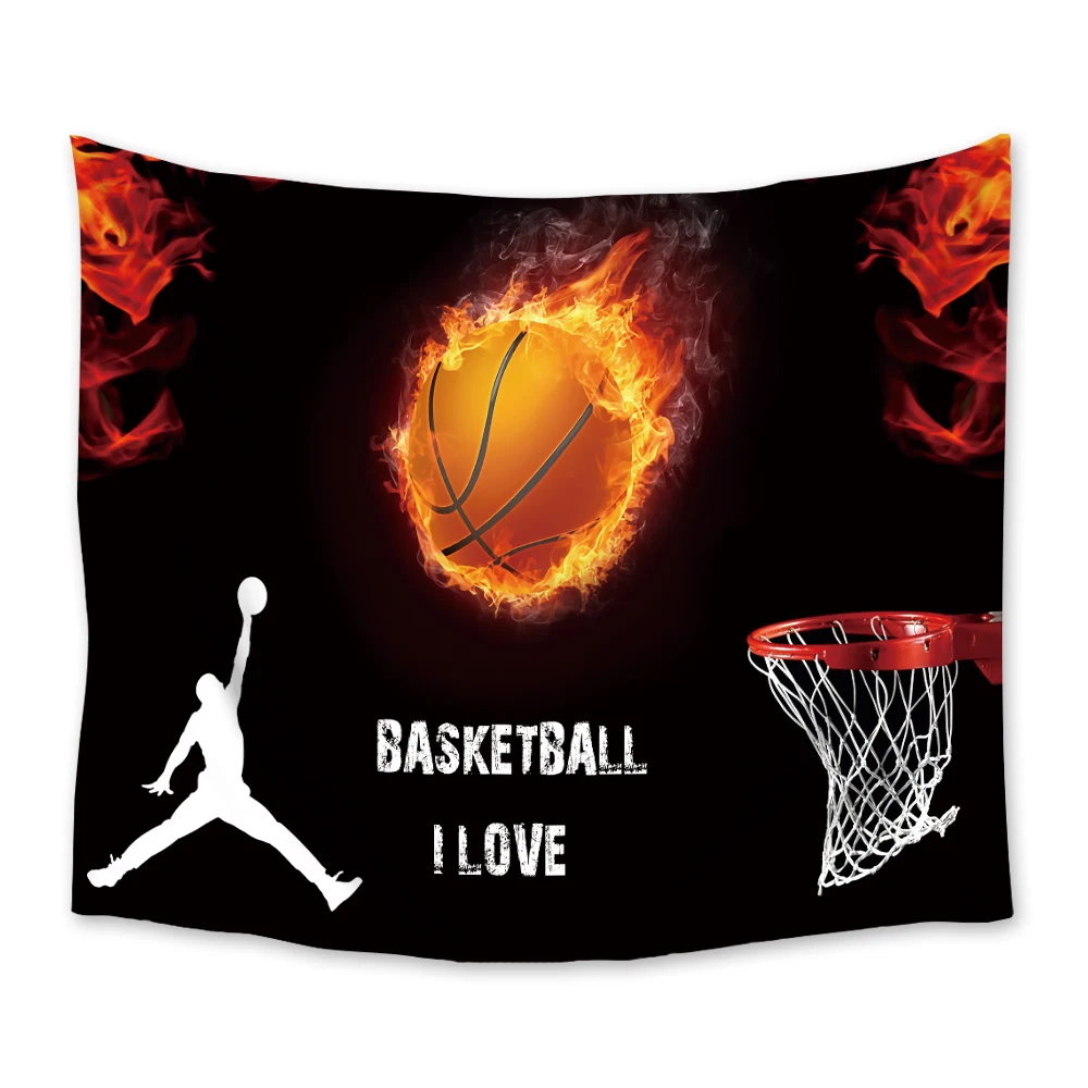 

I Love Basketball Wall Hanging Wall Decor Tapestries Coverlet Blanket Throw Sheet Decorative Furniture Bedchamber Tapestry