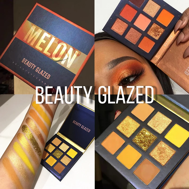 Косметический глазурованный макияж тени для век водостойкие кисти макияжа 9