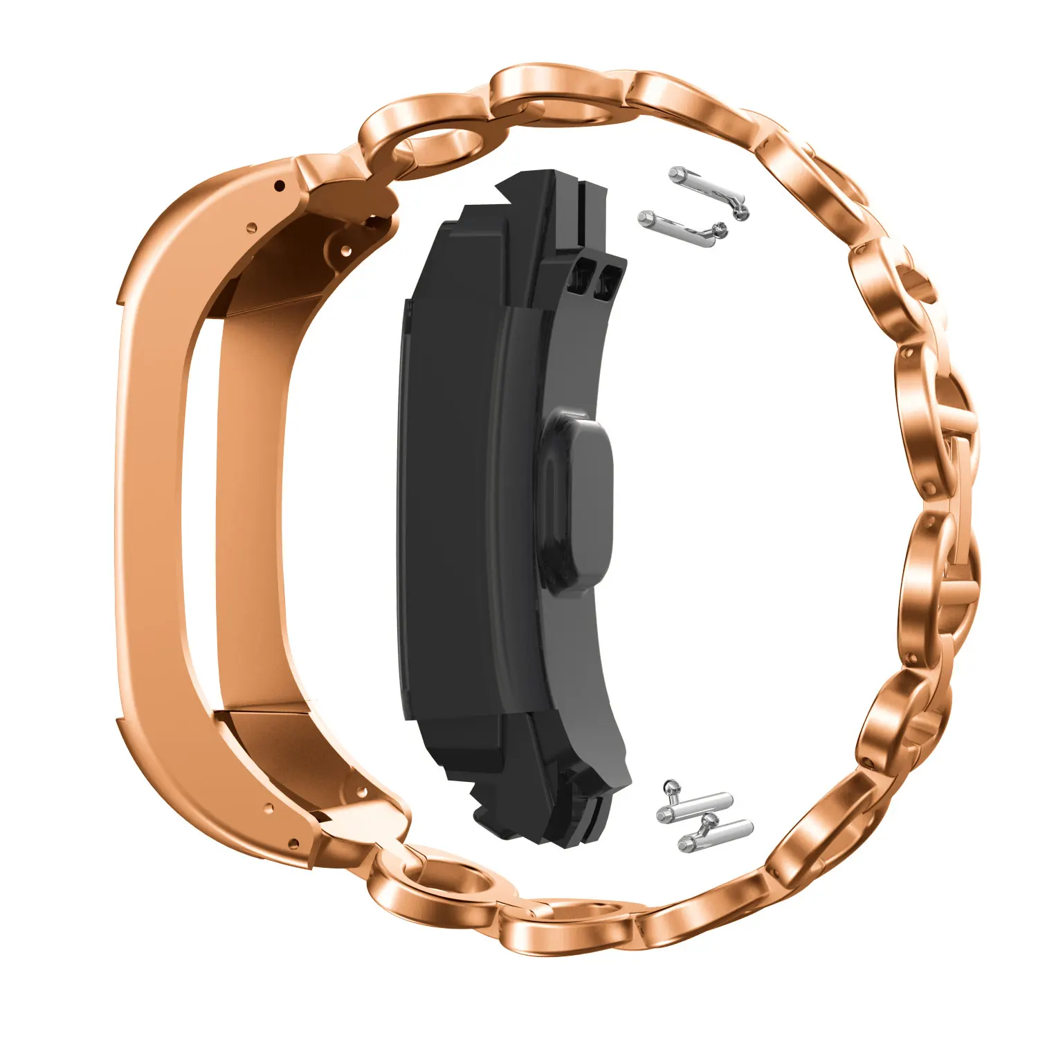 Ремешок из нержавеющей стали для Garmin Vivosmart HR полосы эллиптический стиль металлический браслет Repalcement для Vivosmart HR SmartWatch