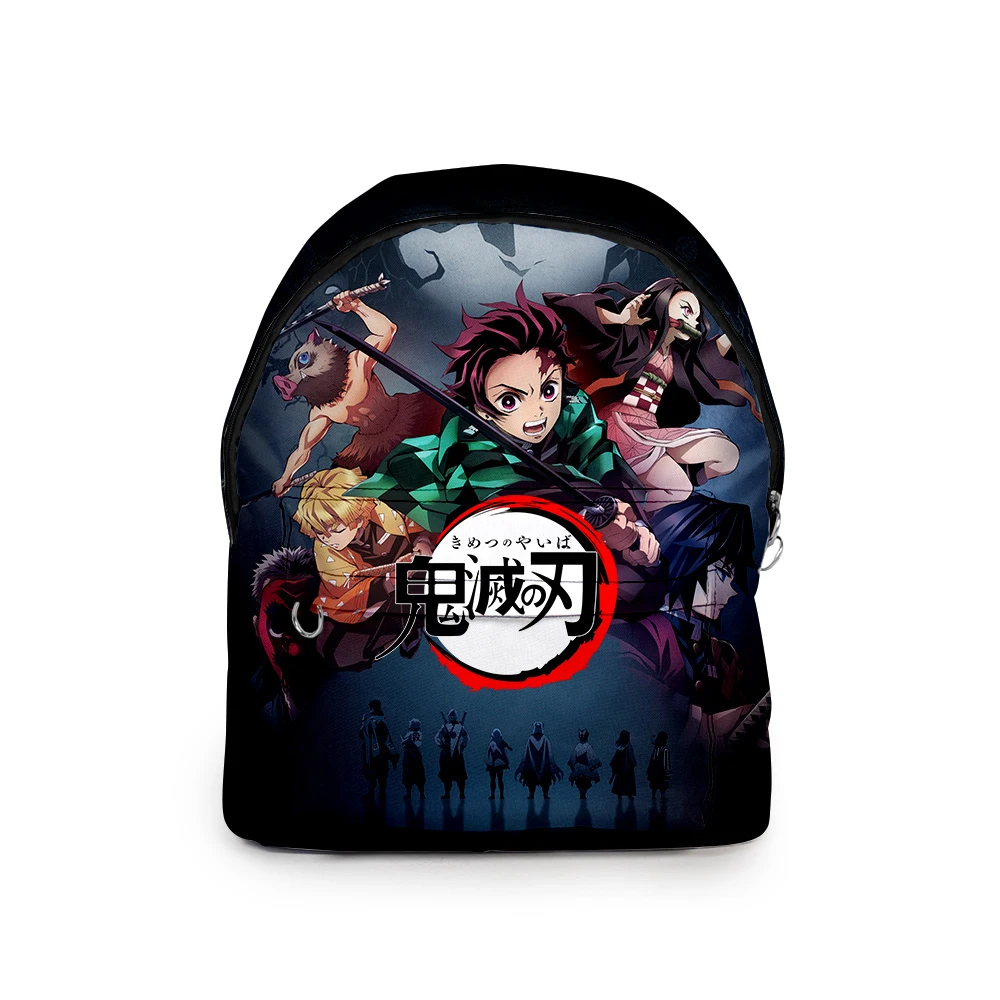 

Hot 3D Demon Slayer Backpack Kimetsu No Yaiba Cosplay Students School Bags Oxford Waterproof Backpacks Demon Slayer Cosplay Bags