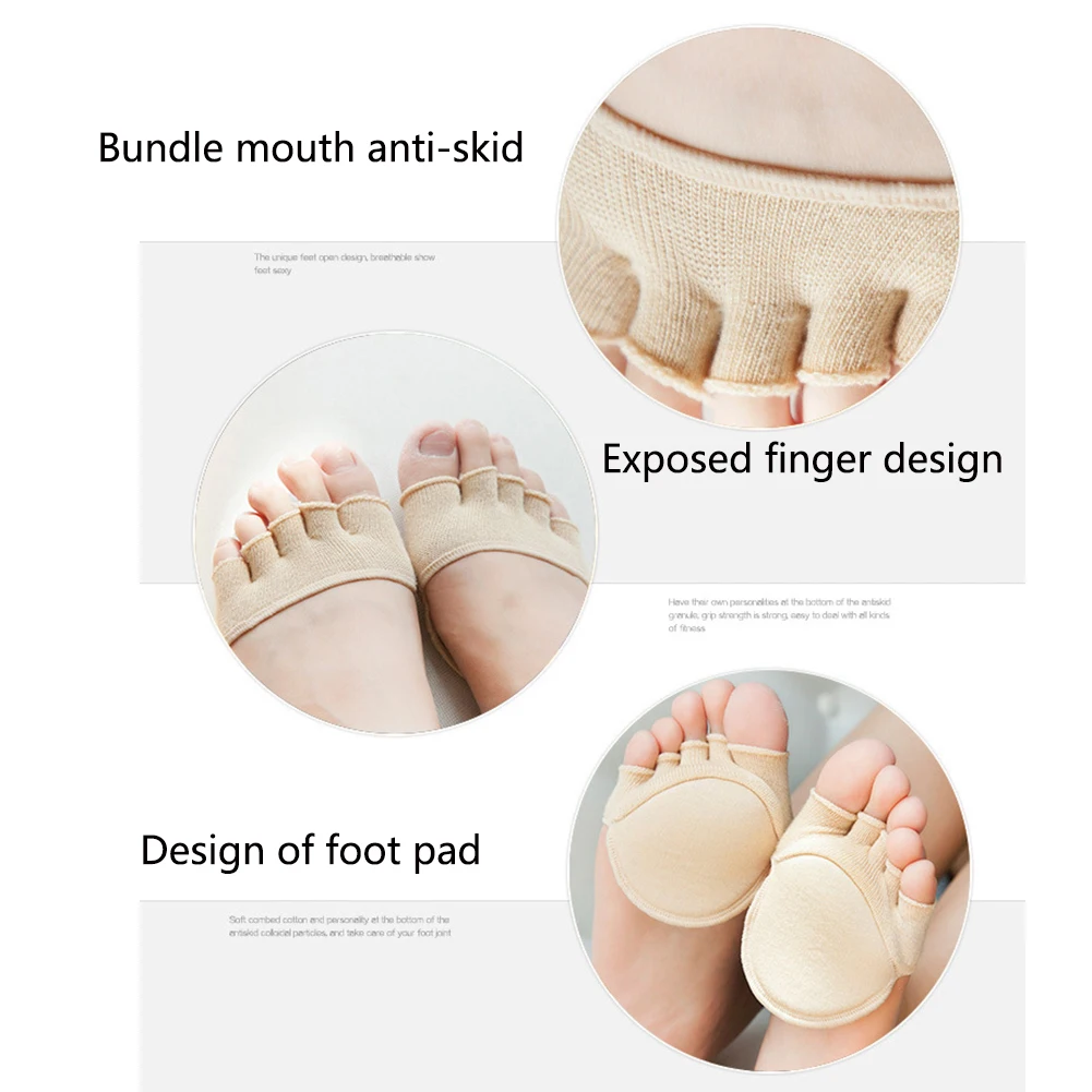 Женские носки с нескользящей подкладкой подметкой сандалии сезон лето|Вкладыши