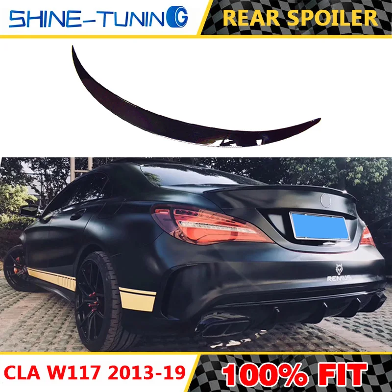 Спойлер CLA CLA45 W117 C117 задний спойлер из АБС-волокна для багажника и крыльев cla 200 250 260