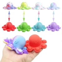 sided flip double reversible octopus baby pupite fidget toys for autism kids adults antistress hand reliever decompression toy