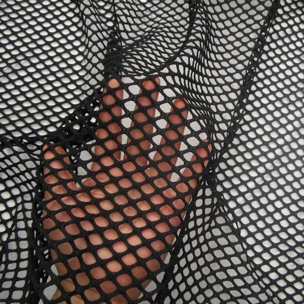 Новая французская эластичная полиэфирная белая сетчатая ткань черная