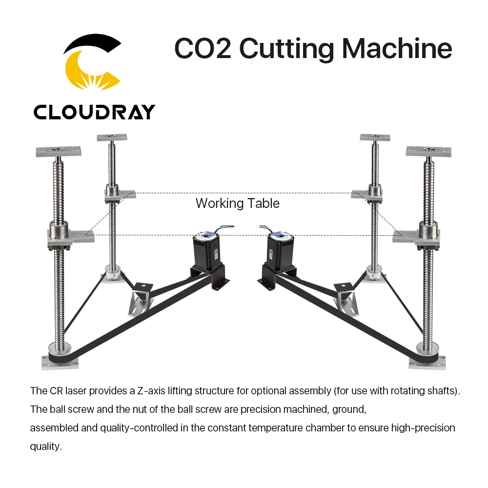 Cloudray 90 100W/130W 150W машина для резки CO2 CR9060L/ CR1390L/ CR1610L с S & A чиллером 3000AG/ 5000AG/
