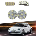 4x для VW Volkswagen Beetle Подсветка салона Купол Карта дрена светодиодный лампы лампа для чтения багажник Панель обновление 12V 6500K белый светодиодный светильник