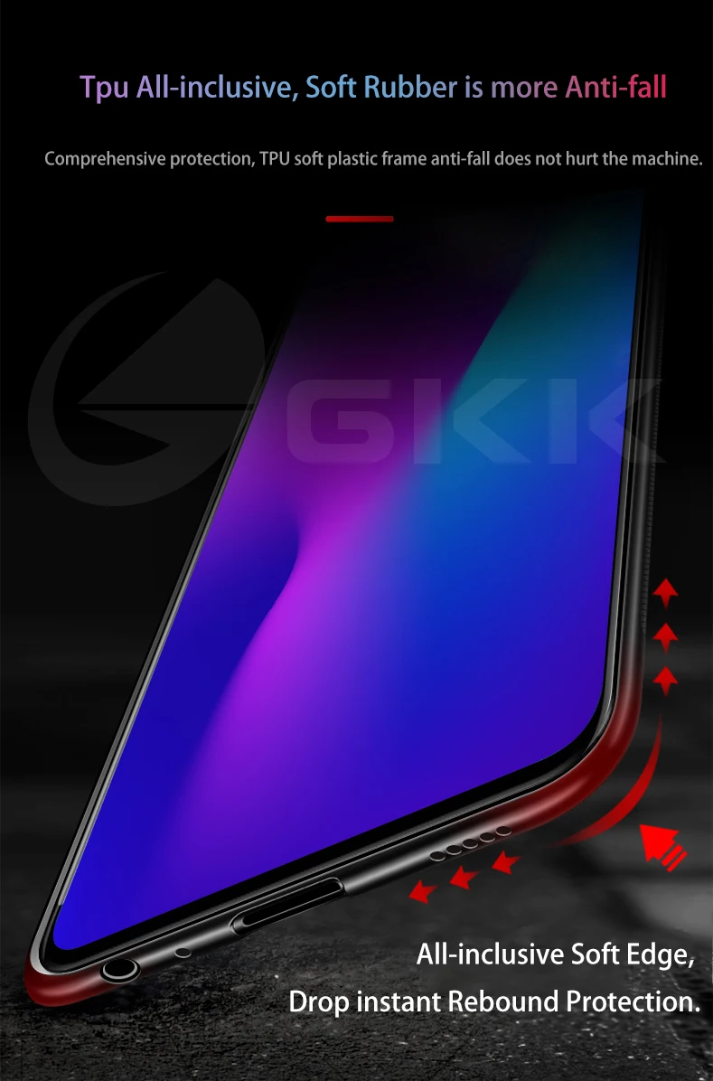 GKK чехол из закаленного стекла для huawei P30 Pro Lite, защитный противоударный мягкий край, Рисунок высокой четкости, чехол для huawei P30 Pro