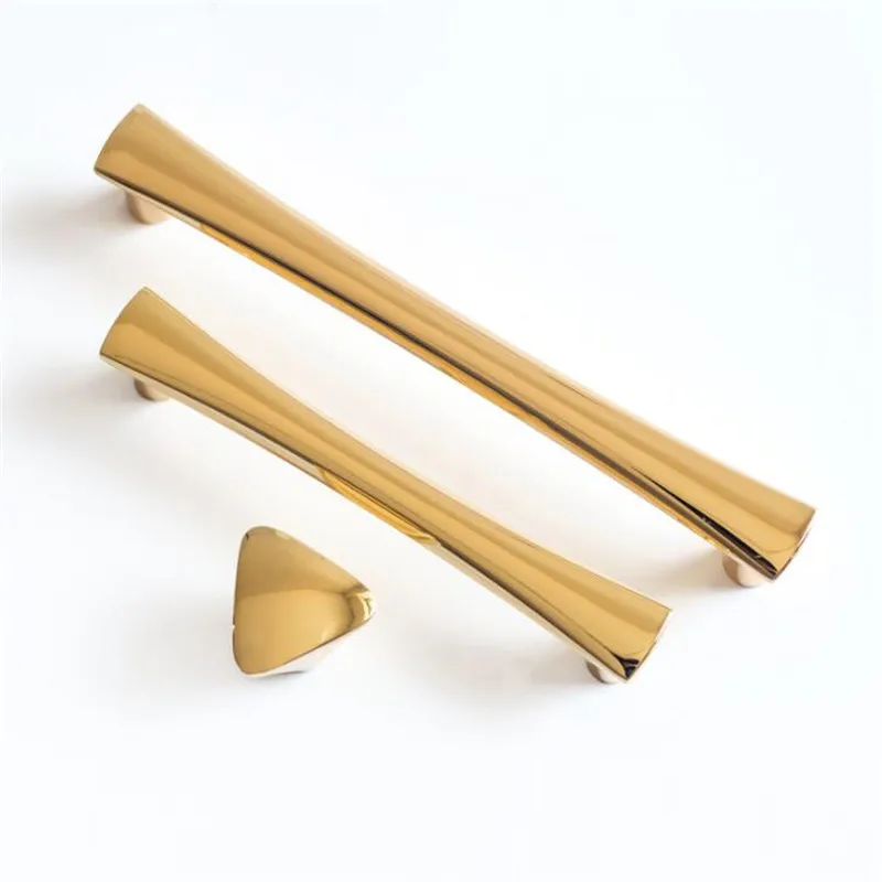 Modern American Style Cabinet Door Handle Minimalist Golden Alloy Diamond Pattern Wardrobe Handles Hole Drawer Pulls | Обустройство
