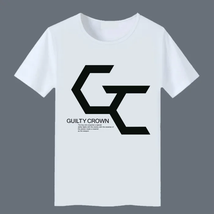 Guilty Crown косплей футболка OUMA SHU Футболка с принтом персонажей из мультфильмов