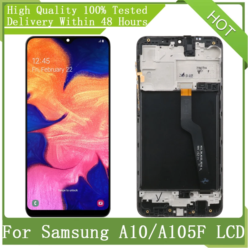 Дисплей с рамкой для SAMSUNG GALAXY 6 2 &quot A10 A105 A105F SM-A105F M10 M105 M105F SM-M105F | Мобильные телефоны