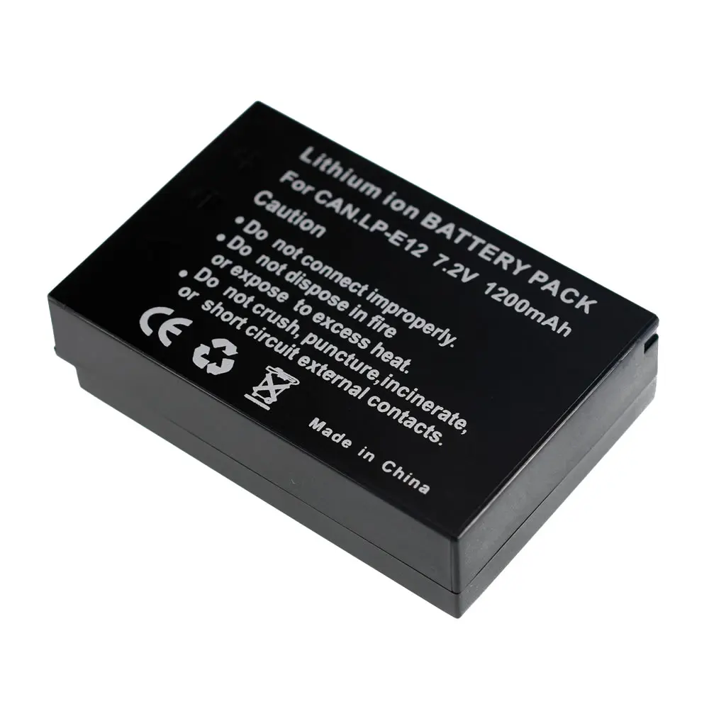 3X 1200 мА/ч декодировать LP E12 Батарея для цифровой однообъективной зеркальной