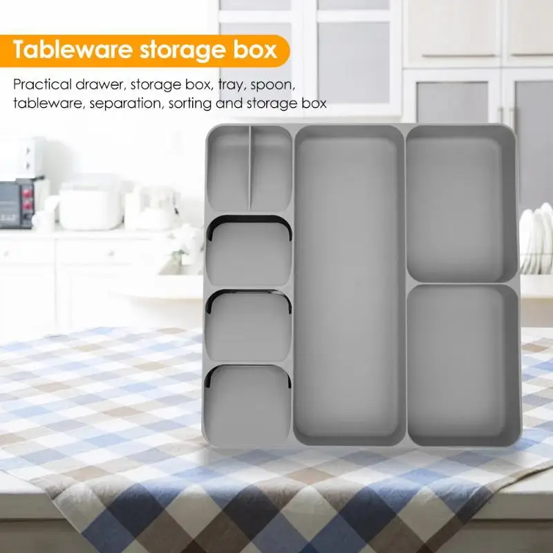 Органайзер для кухонных ящиков коробка хранения с разделением ложек столовых