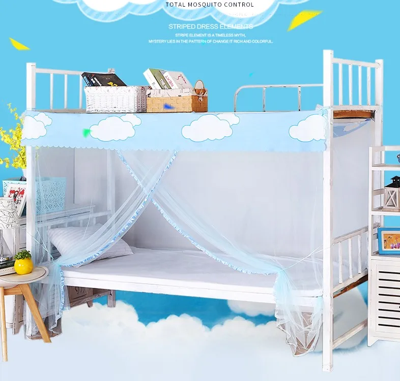 

1.2m Luxury Princess Canopy Bed Curtains 1 Side Open Single Post Bed Curtain Canopy Netting Mosquito Net Bedding Home Supplies