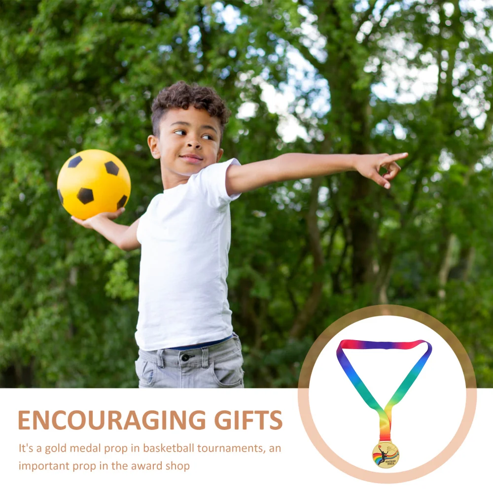 

2pcs Competition Awards Sports Gold Medals Zinc Alloy Medal Awards (Basketball)