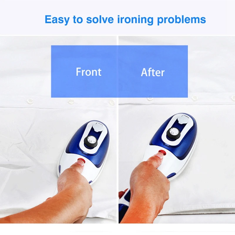 

Handheld Iron Garment Clothes Steamer, Portable Flat and Hang Dry and Steamer Ironing Dewrinkle Fabric