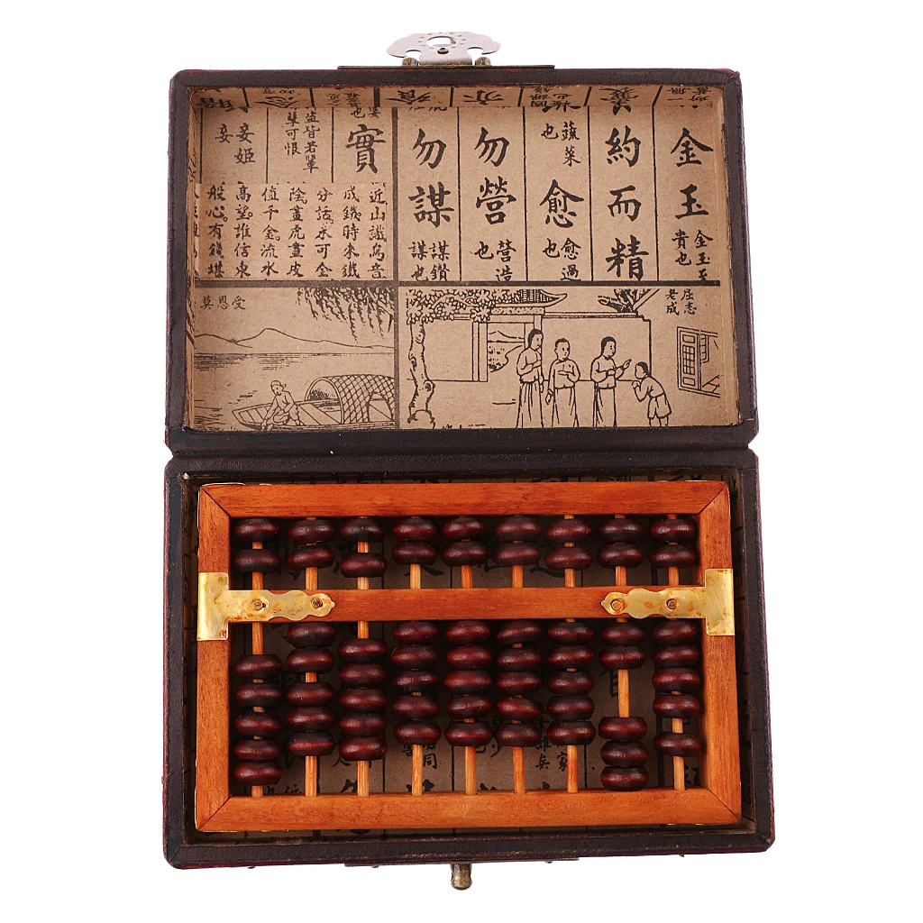 

Standard Soroban Abacus - 9 Digits with 7 Beads - Both Functional and Educational Learning Tool, Unique Collection Gift