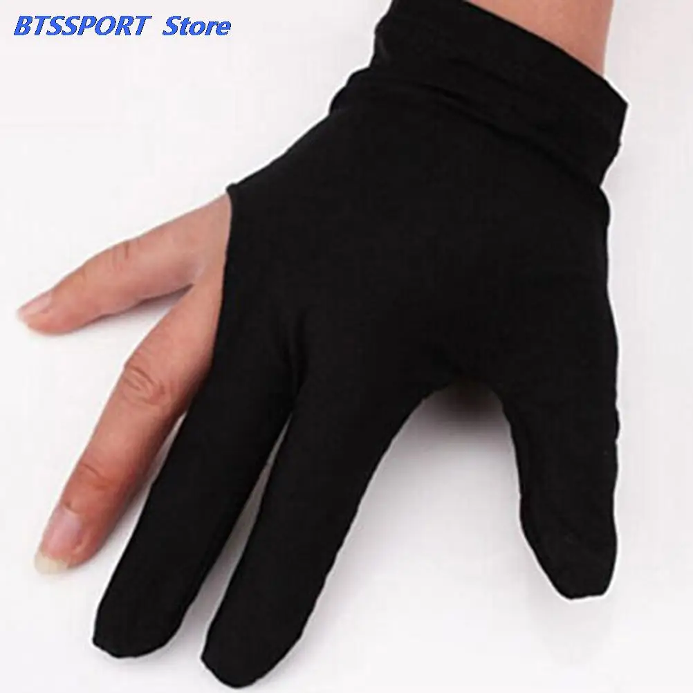 1 шт. спандекс кий для снукера бильярда перчатка бассейн левая рука открыть три