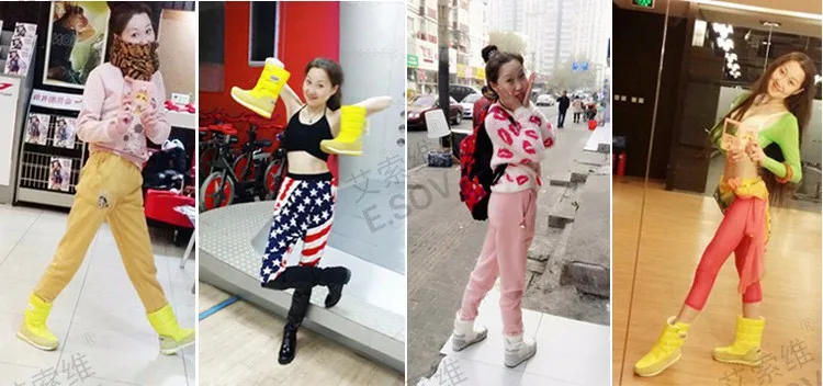 Женские зимние ботинки; коллекция года; теплые зимние ботинки; женская повседневная обувь; женские нескользящие водонепроницаемые толстые зимние ботинки; женская обувь