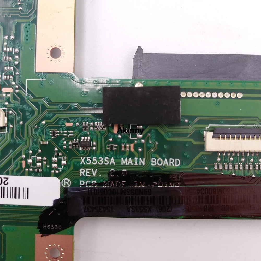 Новинка! Akemy X553SA материнская плата для ASUS X553SA X553S X553SA F553S A553S материнская плата ТЕСТ ОК W/N3050/N3060 ЦП